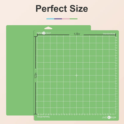 Cutting Mat, 5 Pack Cutting Mat 12X12(Standard, Light, Strong, Fabricgrip) Compatible with Cricut Maker 3/Maker 4/Maker/Explore 3/4/Air 2/One, Variety Adhesive Sticky Cutting Mats Accessories