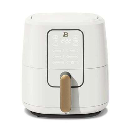 6-Quart Air Fryer with Turbocrisp Technology and Touch-Activated Display, White Icing by Drew Barrymore