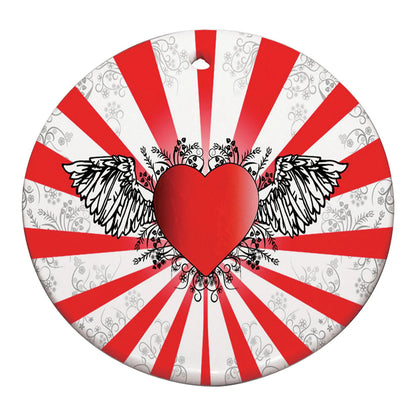 HPN Sublicraft 3" round Sublimation Ceramic Ornament with Hole