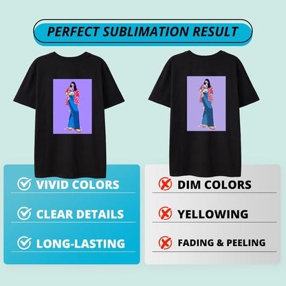 Sublimation HTV for Dark Fabric/Light Fabric 30 Pack - 12 * 10'' Matte Sublimation Vinyl - Sublimation Blanks for Sublimation Shirts/Hat/Pillow/Bag