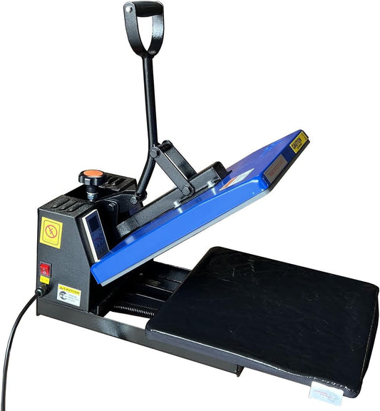 Heat Press 15X15 Sublimation T-Shirt Heat Press New Model Lower Platen Slide Out 5.5 Inches Fs15X15 GBP