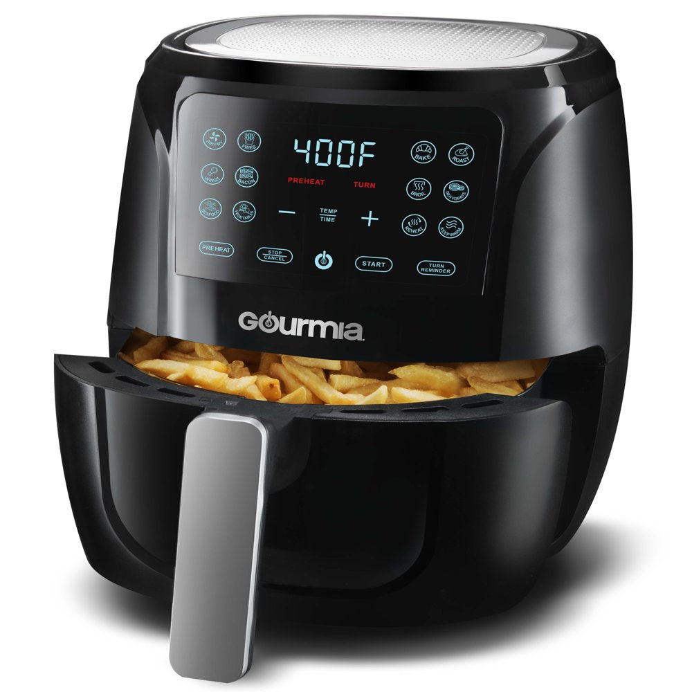 4 Qt Digital Air Fryer with Guided Cooking, Black GAF486, New, 12.5 High