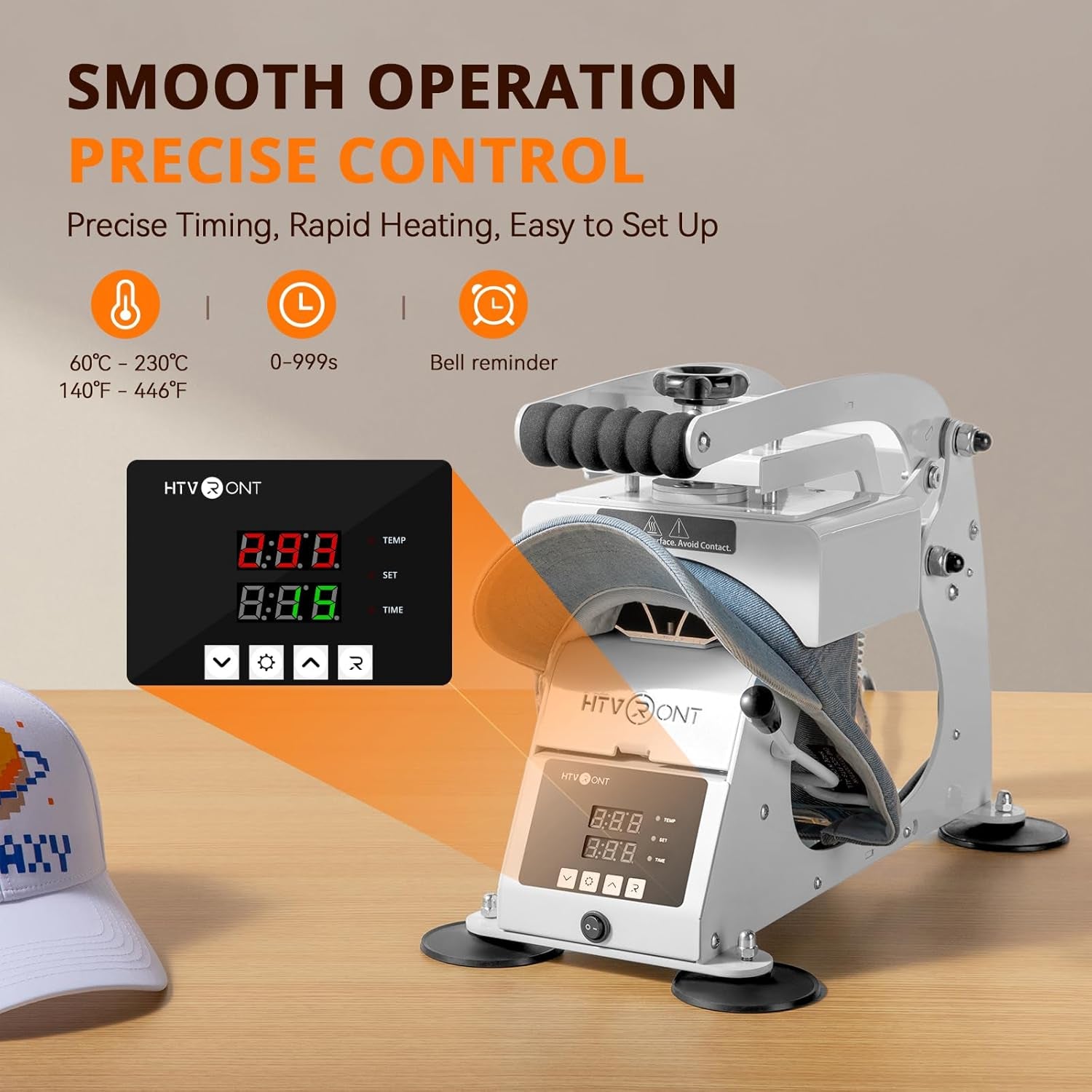 H17 Phone Cases Heat Press Vacuum Heat Press Machine for Phone Cases (Compatible with Android)+ Hat Press Machine - Hat Press Heat Machine for Caps Curved Teflon