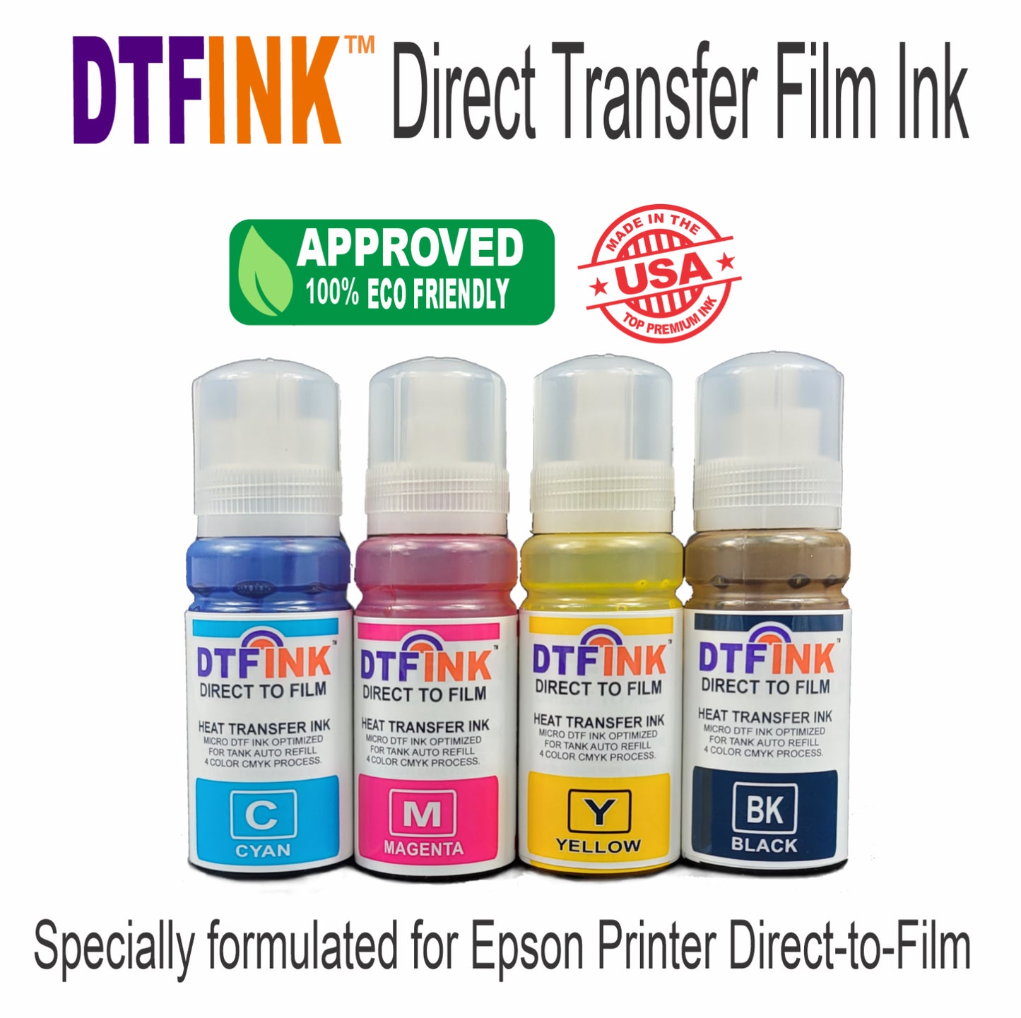 Epson Printer with DTF Ink + Heat Press 15"X15" Printing Heat Transfer T-Shirt