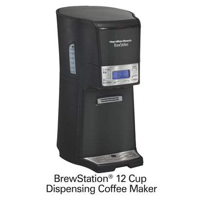 48463 Black/Steel Brewstation Summit 12 Cup Coffeemaker
