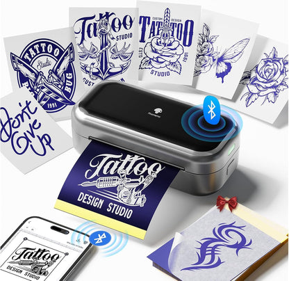 Phomemo TP31 Mini Tattoo Stencil Printer,Bluetooth Tattoo Printer with 30Pcs Transfer Paper,Tattoo Machines Printers for Tattoo Beginners & Artists Temporary Tattoo Maker