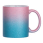 HPN Sublicraft 11 Oz. Glitter Gradient Sublimation Ceramic Mug - 12 per Case