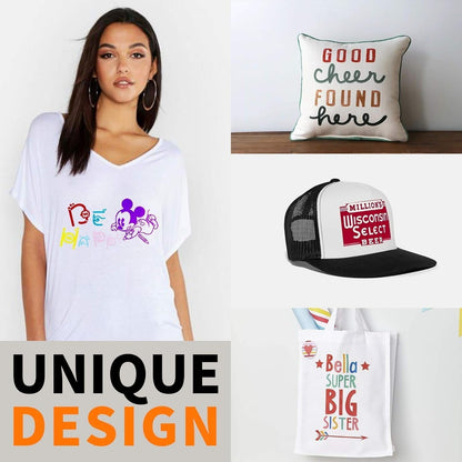 White HTV Heat Transfer Vinyl Bundle: 24 Pack 12"X12" Iron on Vinyl Sheets for T-Shirt (1 PTFE Sheet Included), PU HTV Easy to Cut & Weed for Heat Design