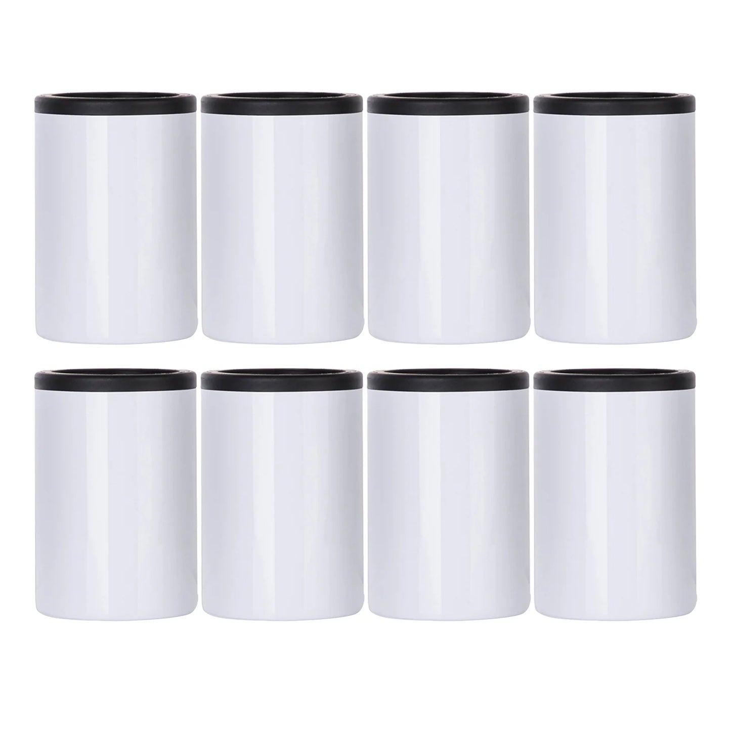12 OZ Sublimation Can Cooler Insulator Blanks White 4 Pack