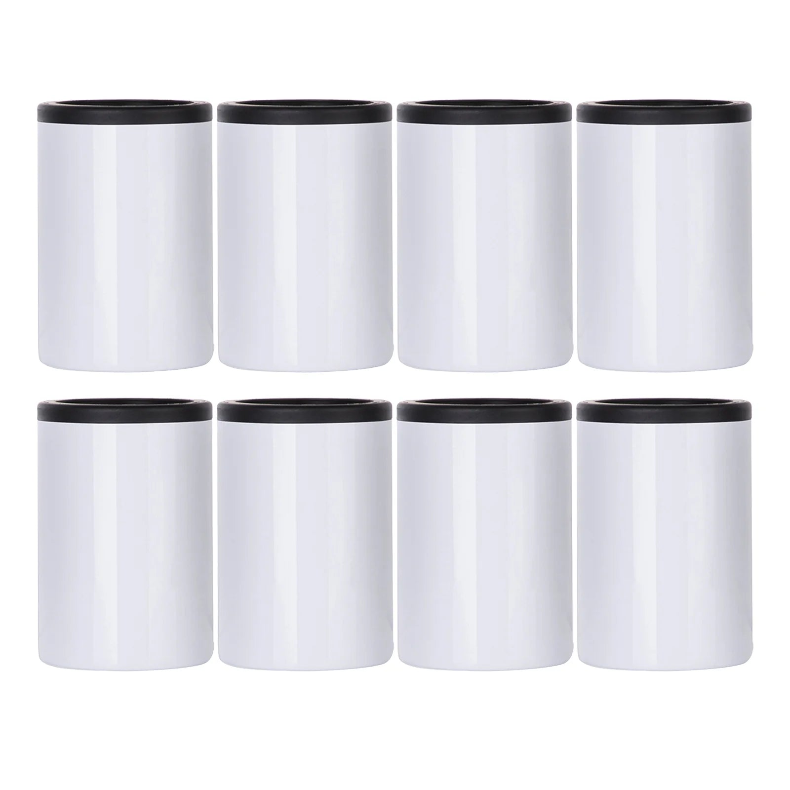 12 OZ Sublimation Can Cooler Insulator Blanks White 4 Pack