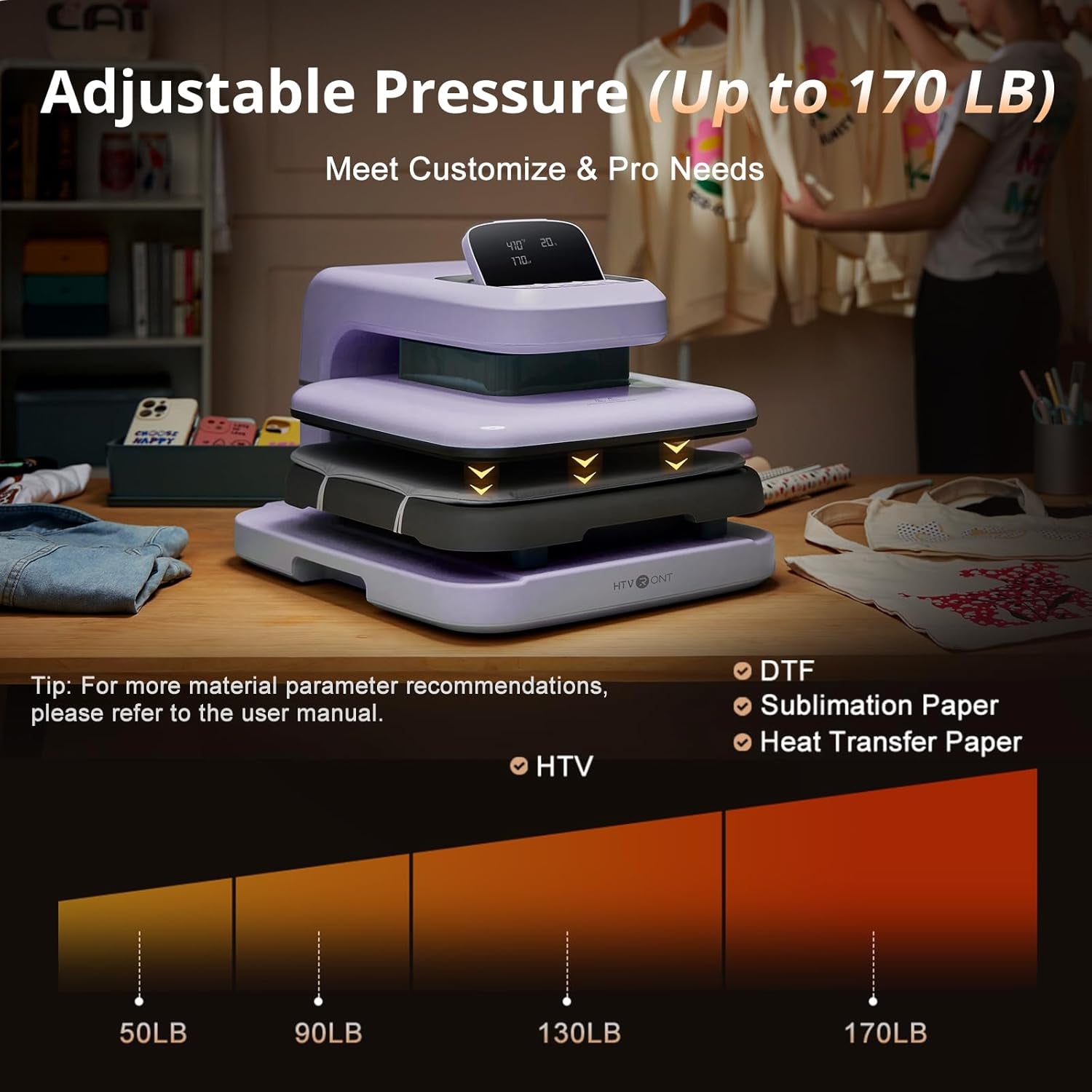 Automatic Heat Press 2 Bundle - Automatic Heat Press 2 & 15 Pack 12" X 10" Glitter Heat Transfer Vinyl