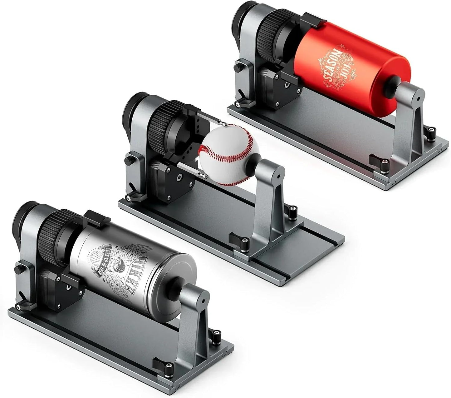 MD18 Rotary Roller, 3-In-1 Accessory Kit for K15 Pro A1 L8 Z6 JL9, Cylindrical Craft Engraver for Cups Bottles Rings Baseball Bat
