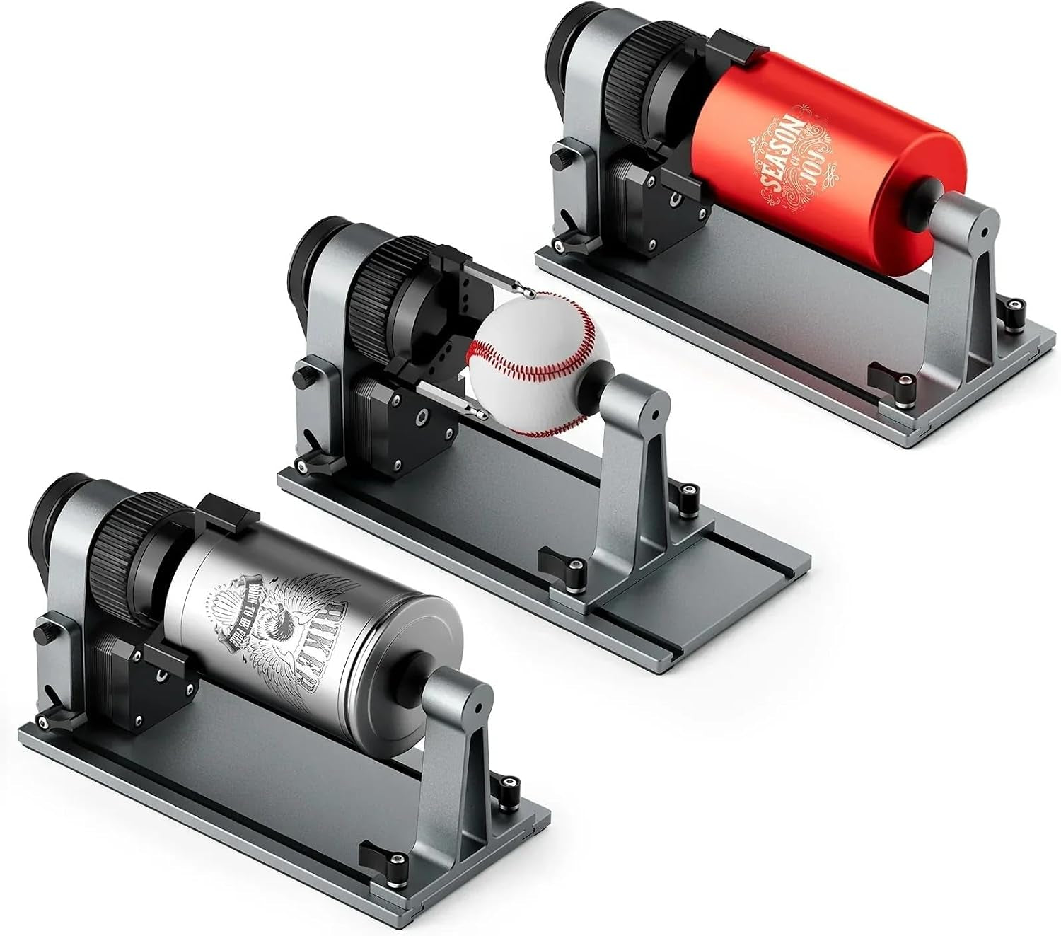 MD18 Rotary Roller, 3-In-1 Accessory Kit for K15 Pro A1 L8 Z6 JL9, Cylindrical Craft Engraver for Cups Bottles Rings Baseball Bat