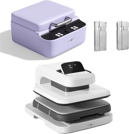 Phone Case Heat Press Bundle - Compatible with Iphone & Android Phone Case Sublimation Machine +  Auto Heat Press 2