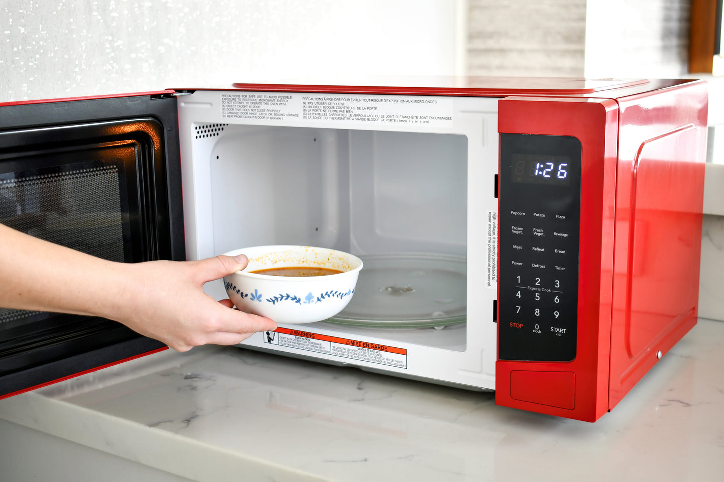 1.1 Cu. Ft. Microwave, Red