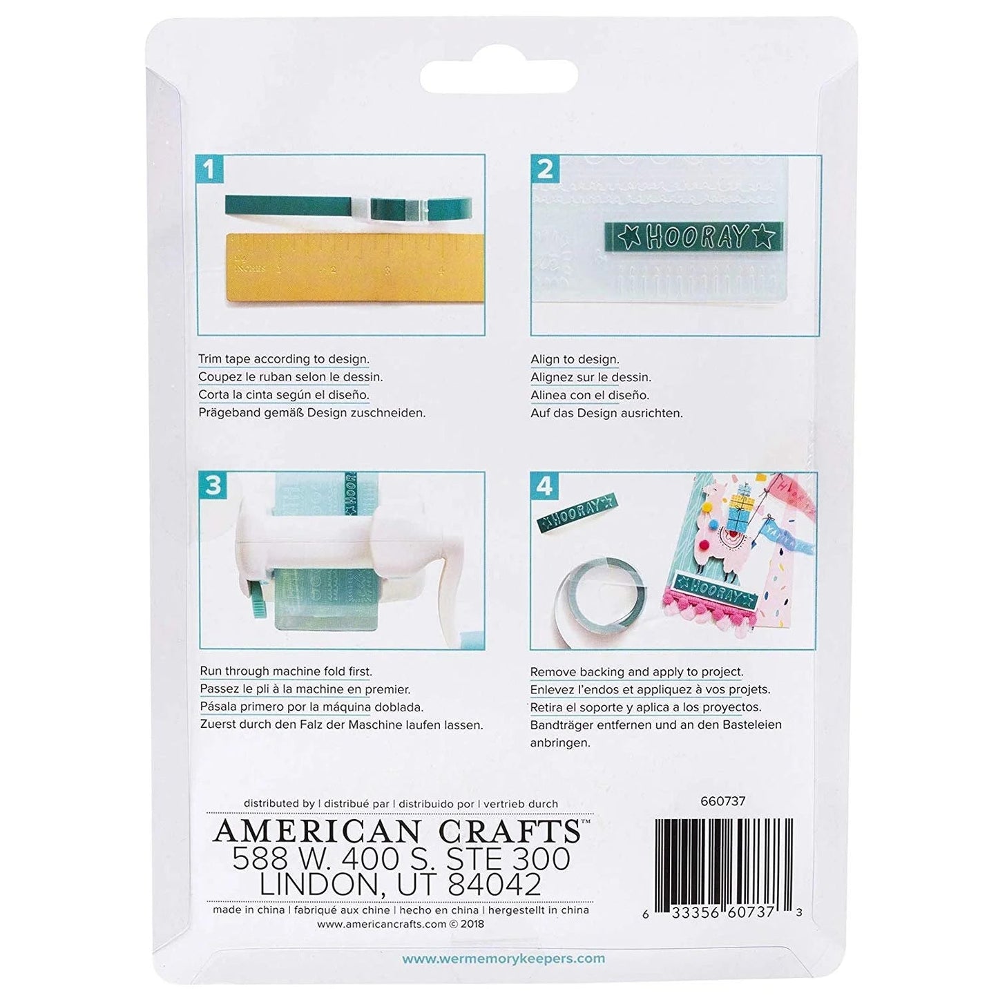 We R Memory Keepers 660737 Embossing Folders Tools, Multi