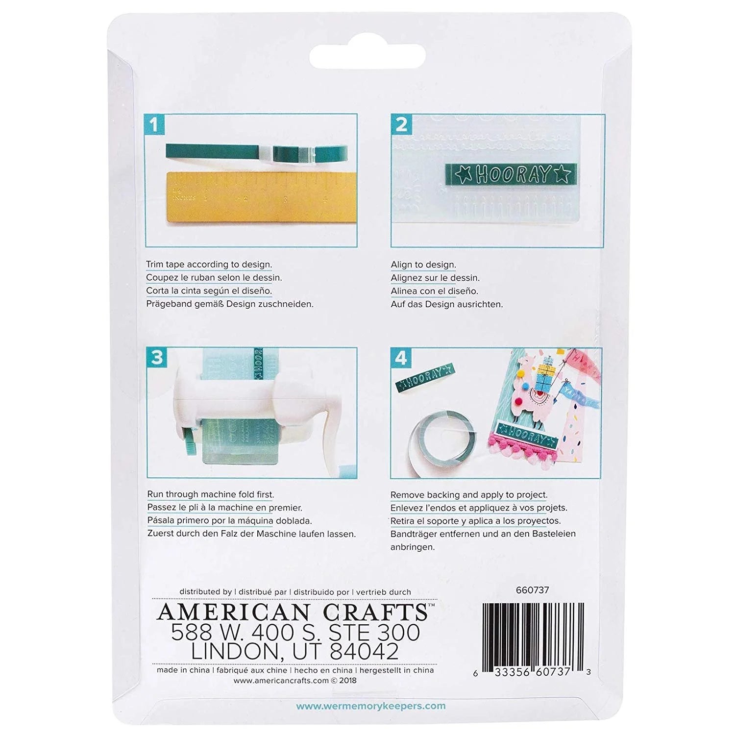 We R Memory Keepers 660737 Embossing Folders Tools, Multi