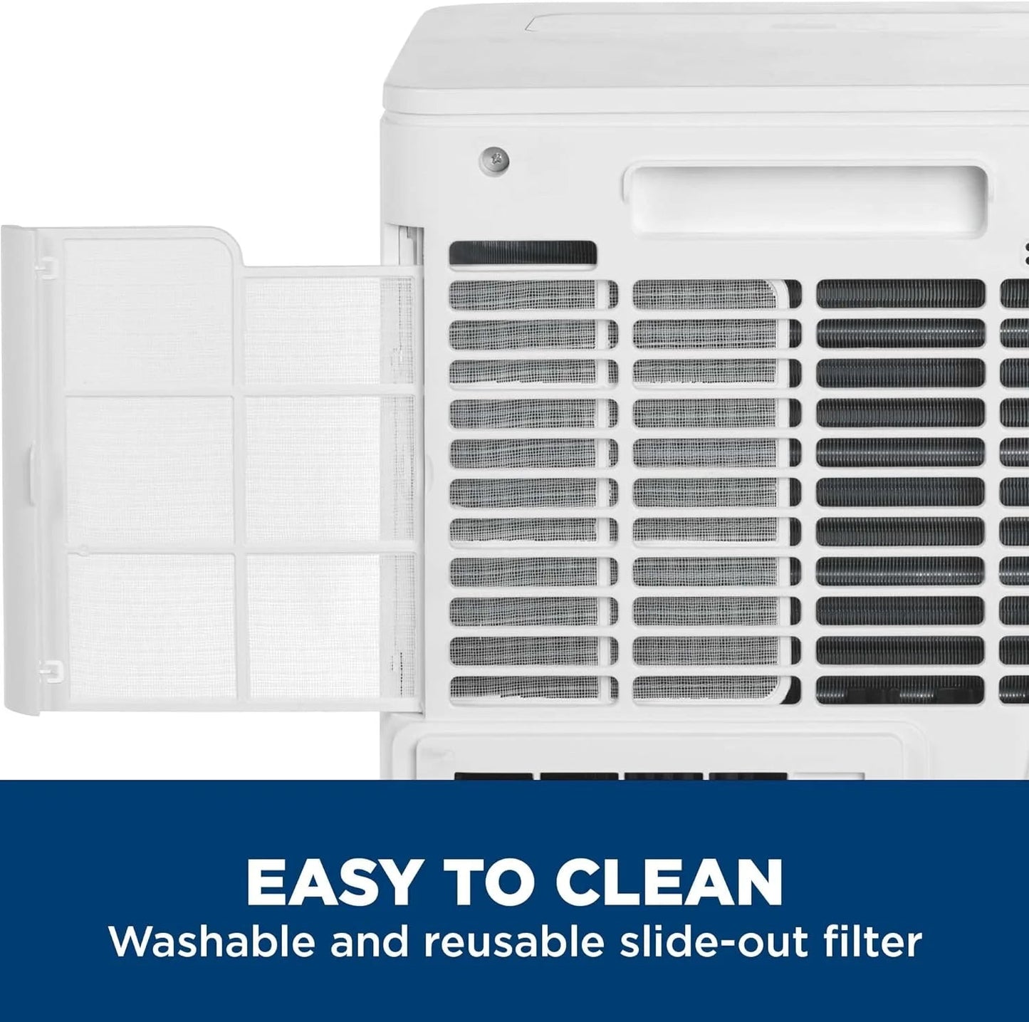 6,100 BTU Portable Air Conditioner for Small Rooms up to 250 Sq Ft., 3-In-1 with Dehumidify, Fan and Auto Evaporation, Included Window Installation Kit 6100 BTU White