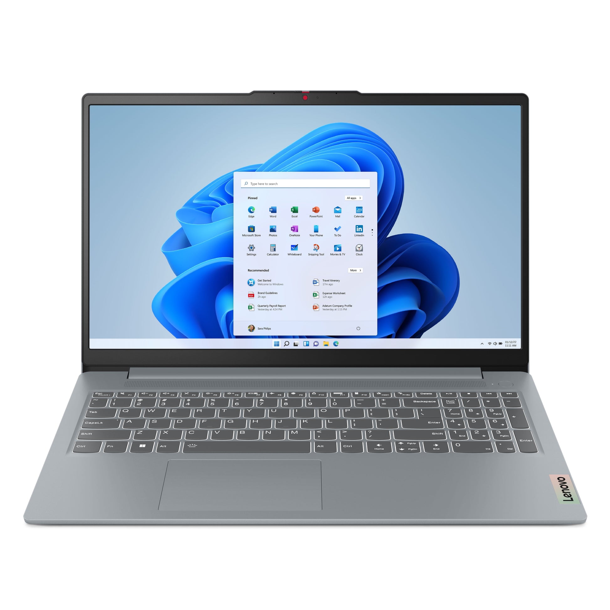 Ideapad Slim 3I 15.6 Inch Laptop Intel Core I3-N305 8GB RAM 256GB SSD Arctic Grey