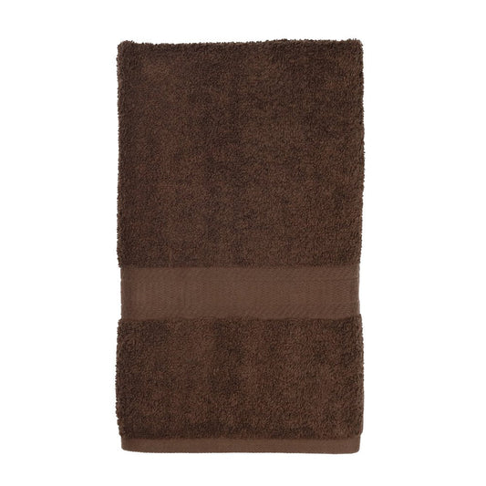 Solid Hand Towel, Brown Basket