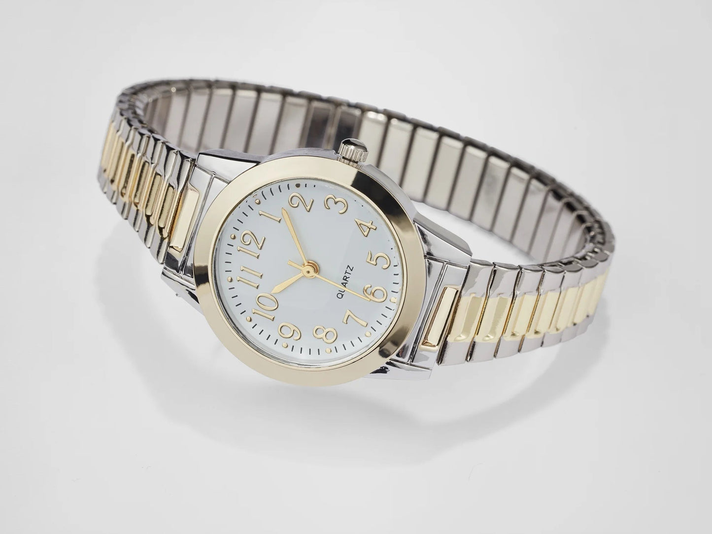 Female Analog Watch in Two-Tone with Expansion Band (4005LWM1)