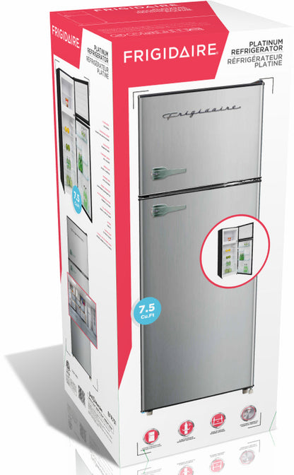 7.5 Cu. Ft. Retro Refrigerator, Efr751, Platinum Design