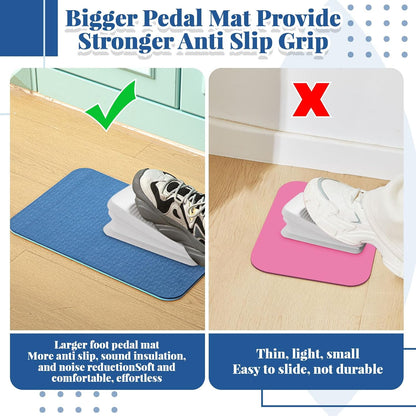 Drydiet 3 Pcs Sewing Machine Muffling Mat Pedal Mat Sewing Machine Pad No Slip Rubber Stay in Place Mats for Calms Vibration(Blue,15 X 20 Inch,14 X 9 Inch,14 X 11 Inch)