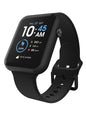 Fusion 3 Unisex Adult Rectangular Smart Watch, Black, Silicone Strap