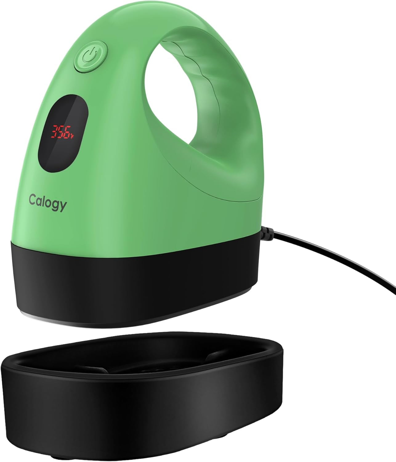 Calogy Mini Heat Press, Heat Transfer Machine, Constant Temp Control, Insulated Safety Base, Fits for Crafts, T-Shirt, Hat, Cap, Pillows (Pomelo Green)