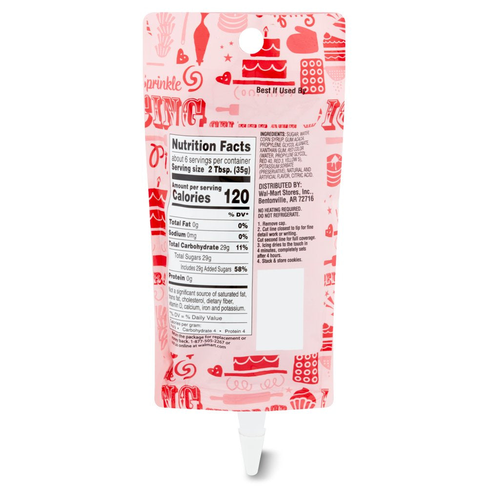 Cookie Icing, Red, 7 Ounces