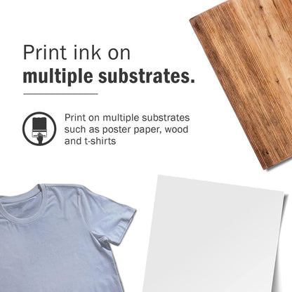 Screen Printing Ink Set (6 Color, 8 Oz.) - Ecotex® Water Based Fabric Ink, Silk Screen Ink, Ink for Shirt Printing - Screen Printing Supplies for Screen Printing Kit, Includes Discharge Activator