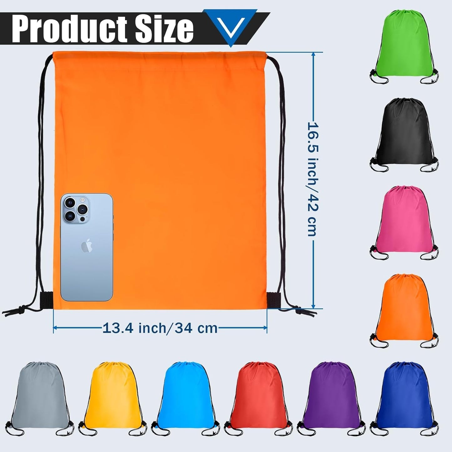 Lzerking Customization Bundle: White HTV Vinyl Roll 100Ft + 50 Drawstring Backpacks