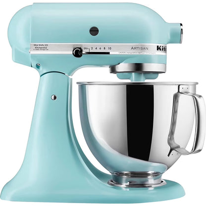 Artisan Series 5-Quart Tilt Head Stand Mixer in Mineral Water Blue - KSM150PSMI