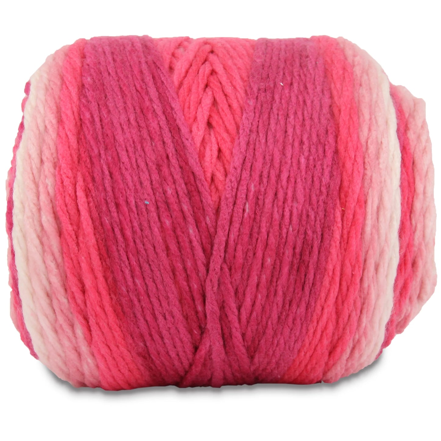 Threadart Ombre Yarn - Big Chunky Yarn Cake, 300G (316 Yards) – Thick Super Bulky #6 for Knitting & Crochet - Variegated 100% Soft Acrylic Fiber - Cherry Blossoms 07