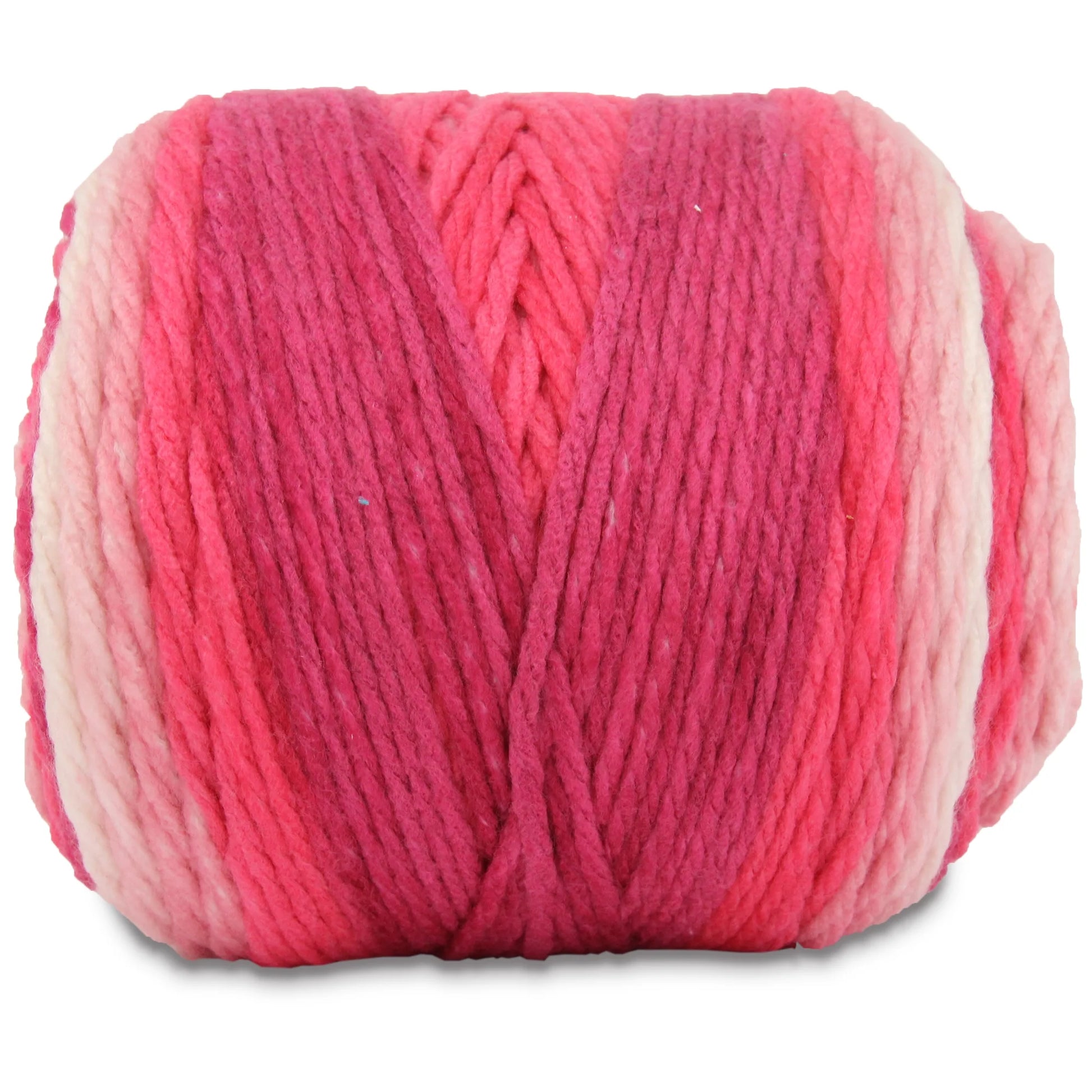 Threadart Ombre Yarn - Big Chunky Yarn Cake, 300G (316 Yards) – Thick Super Bulky #6 for Knitting & Crochet - Variegated 100% Soft Acrylic Fiber - Cherry Blossoms 07