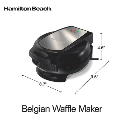 Belgian Waffle Maker with Easy to Clean Non-Stick Plates, Black 26072