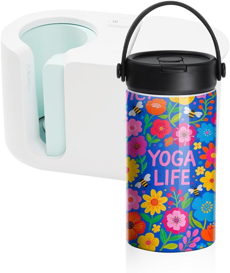 8 Pack Sublimation Kids Water Bottle Tumblers Blanks Bulk 20 OZ 600 ML with Flip Straw and Portalbe Handle, Compatible with Cricut Mug Press Tumbler Press Sublimation Oven Printing