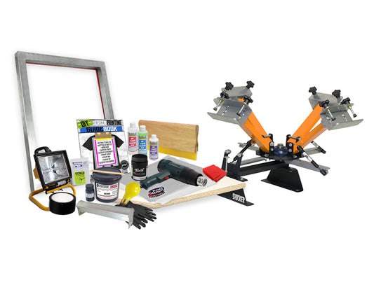 DIY Basic 4 Color Shocker© Screen Printing Starter Beginner Kit - 41-2