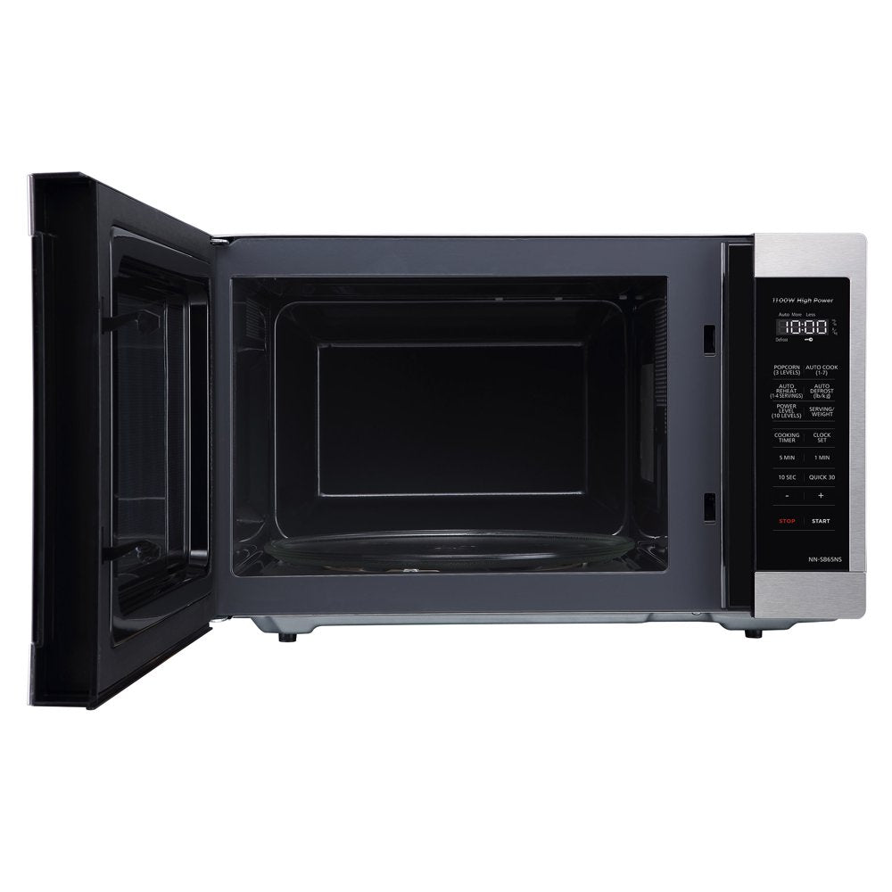 1.3 Cu. Ft. Countertop Microwave Oven,1100W, Stainless Steel – NN-SB65NS