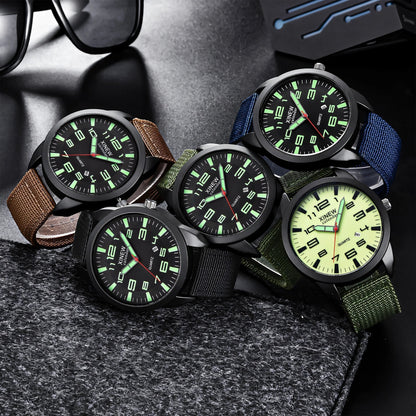 Watches for Men,Nylon Strap Watch Men'S Wrist Watches,Precise Quartz Movement Versatile Style Analog Watch,Style3