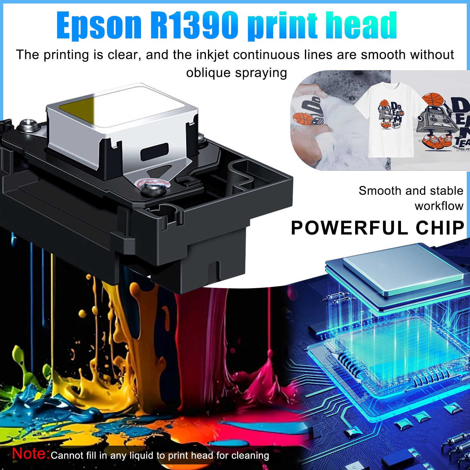 A3 DTF Roll Printer Direct to Film for T-Shirt Epson1390 Head 500Ml DTF INK US