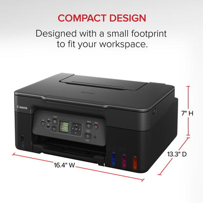 Canon Megatank PIXMA G3272 All-In-One, Wireless Color Inkjet Printer for Home Office Use
