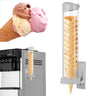 16'' Resturant Ice Cream Cone Dispenser (Commercial), Fit for Most Cone & Waffle Cone on Market, Self Adhesive Wall Mount Cone Holder for Coffee Dounut Store Ice Cream Machine, Easy to Clean (1PCS)