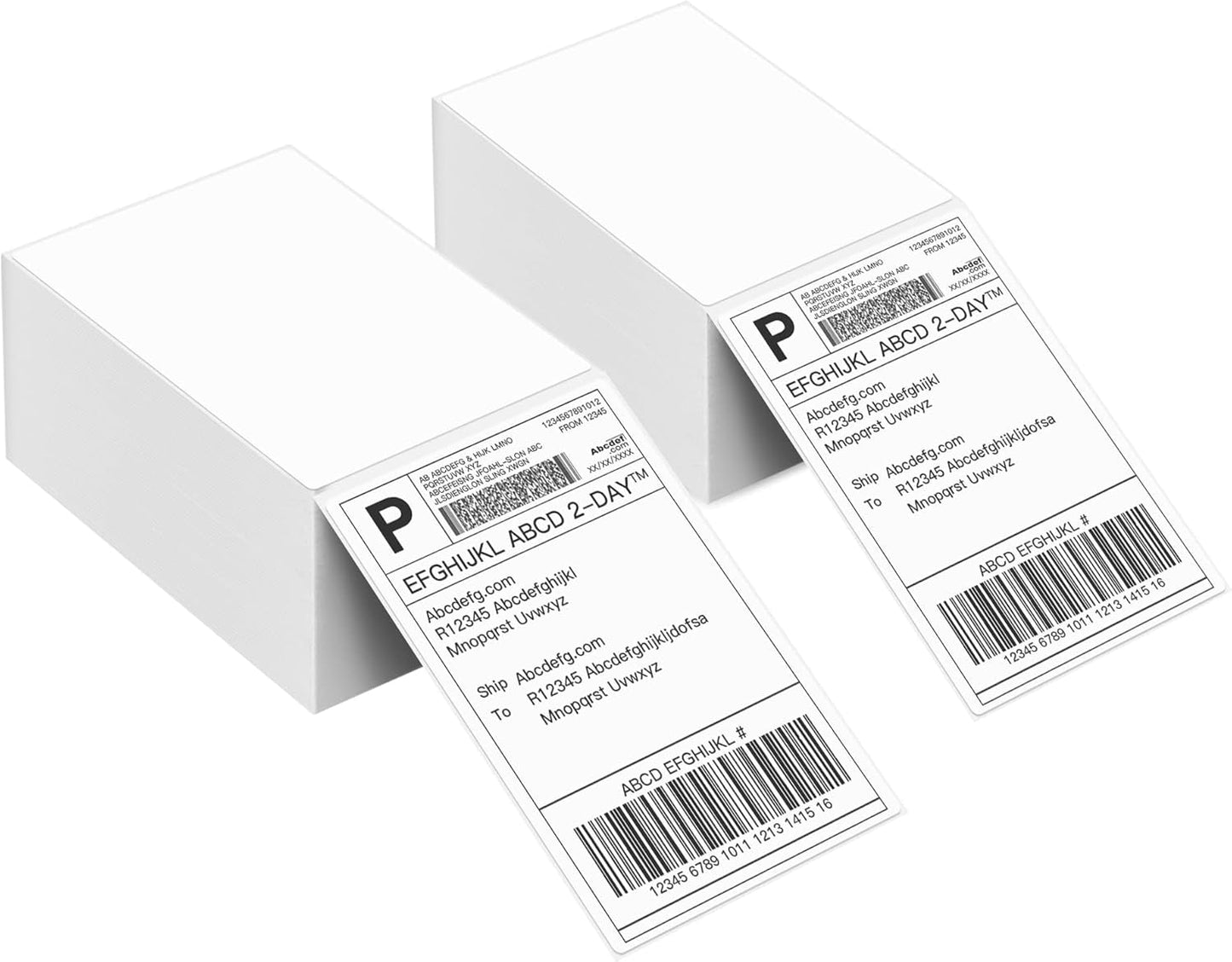 Nelko Genuine 4X6 Thermal Labels, Thermal Direct Shipping Label (Pack of 1000 4X6 Fan-Fold Labels), Compatible with Nelko PL70E Thermal Label Printer, Perforated, Commercial Grade
