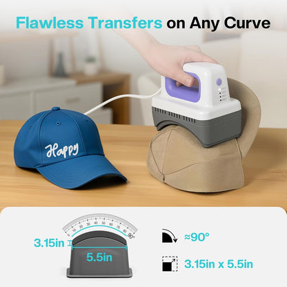Hat Press SZ01, Hat Press Heat Machine for Caps with 4 Heating Levels, S501 Vinyl Cutter Machine, Smart Sticker Maker Glee for DIY, Compact Design for Home & School Craft Projects
