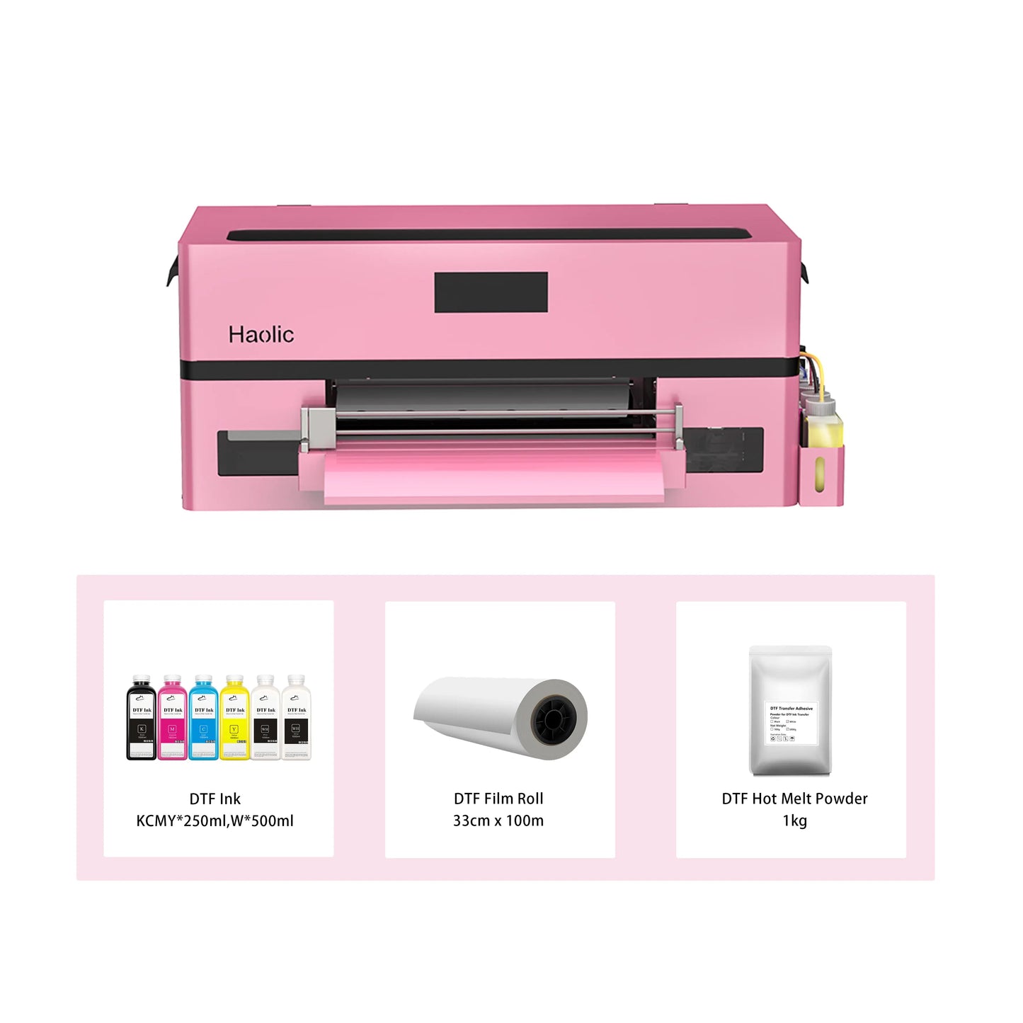 Haolic 13" Pink A3 XP-1 Pro DTF Printer