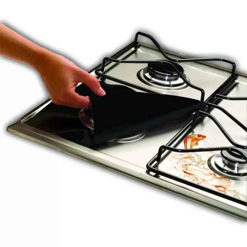 1/4PC Stove Protector Cover Liner Gas Stove Protector Gas Stove Stovetop Burner Protector Kitchen Accessories Mat Cooker Cover