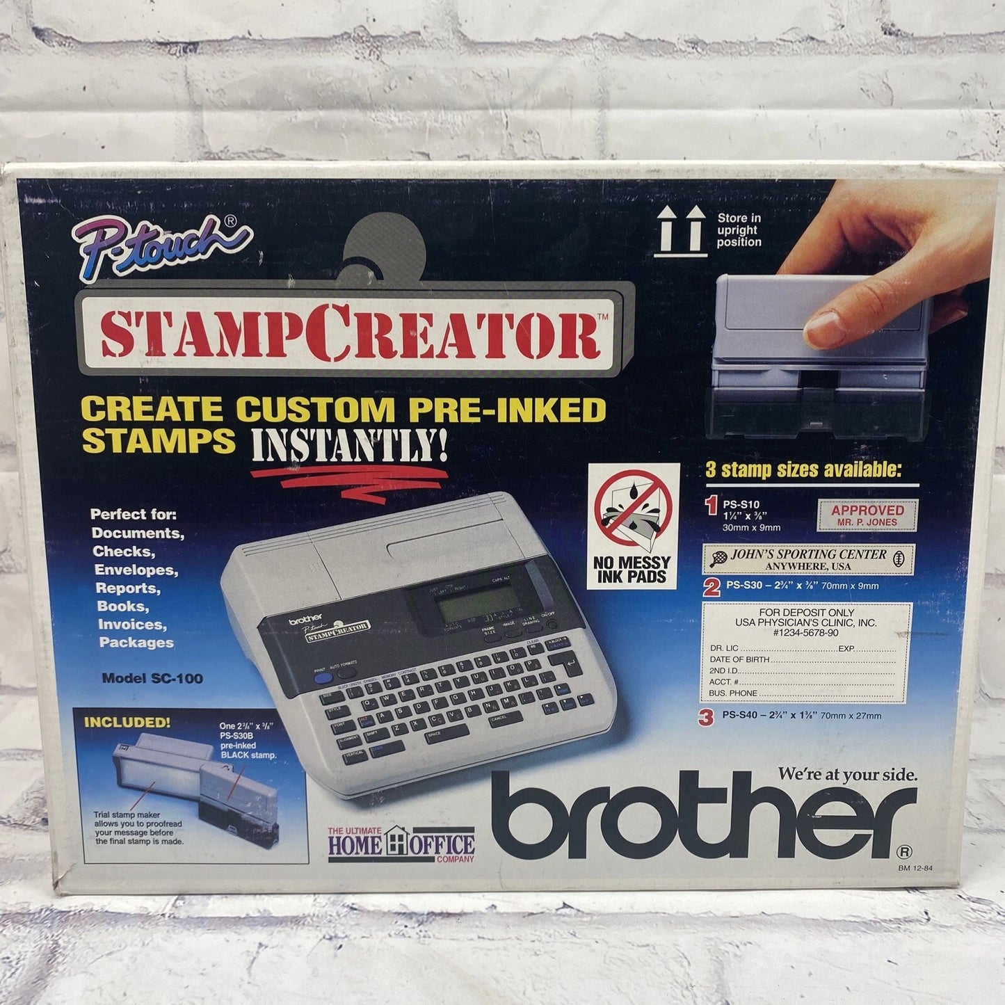 Brother P-Touch Stamp Creator Model Sc-100
