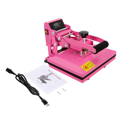 NEW 11.8*9inches Heat Press Machine FOR DIY T Shirts/T Shirt Press Machine Pink