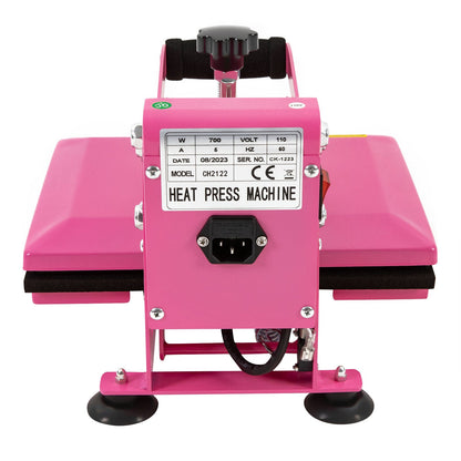 NEW 11.8*9inches Heat Press Machine FOR DIY T Shirts/T Shirt Press Machine Pink